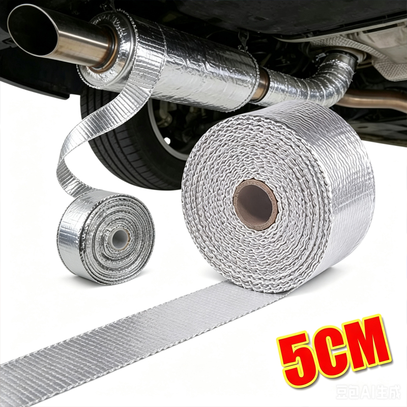 Exhaust Wrap Titanium - Ruban isolant pour tuyau d'échappement de