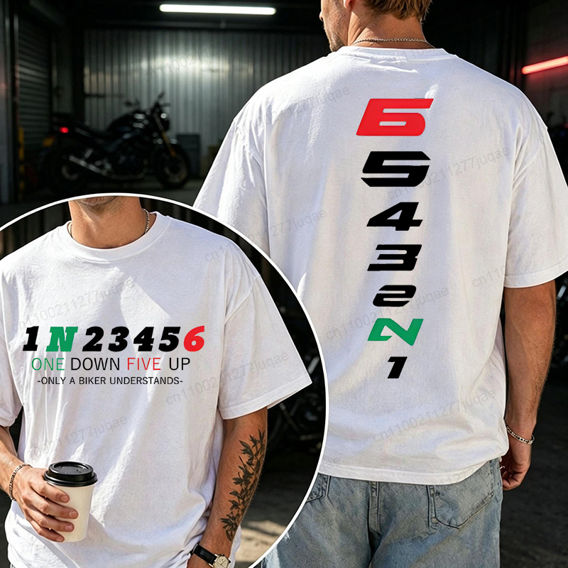 Motorcycle Gear Used - T-shirt pour hommes, Streetwear Harajuku, 1N23456,
