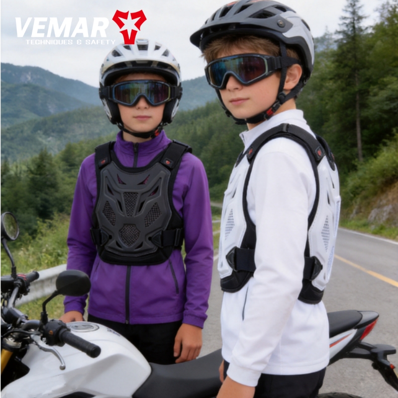 Motorcycle Gear Youth - Gilet de protection corporelle pour moto