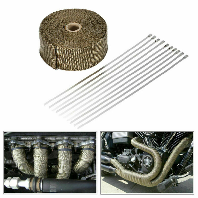 Exhaust Wrap Titanium - Accessoires système d'échappement en titane, 10M,