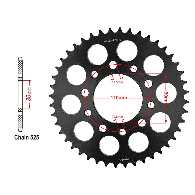 Moto 525 chaîne 15T avant 44T  - Motorcycle Gear Japan avis et prix