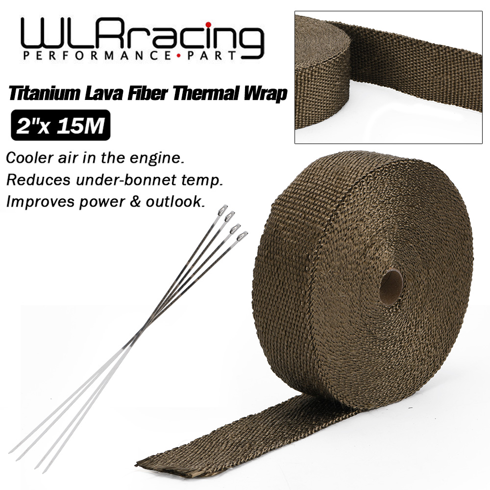 WLR RACING-15 M Premium échapp - Exhaust Wrap Titanium avis et prix